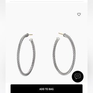 David yurman silver hoops